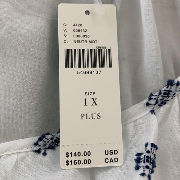 Anthropologie Marcie Textured Tunic Print Dress sz 1X NWT - Picture 12 of 15